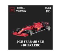 (FERRARI SF21 16) 1:43 2022 RB18 Max Modelo de coche a escala Red Bull Racing Ferrari Alfa Romeo Mclaren