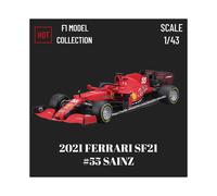 (FERRARI SF21 55) 1:43 2022 RB18 Max Modelo de coche a escala Red Bull Racing Ferrari Alfa Romeo Mclaren
