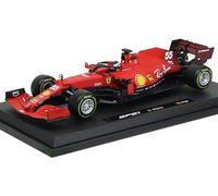 Ferrari Sf21 #55 Carlos Sainz Rallye Rojo Ruedas 1:18 Modelo Bburago