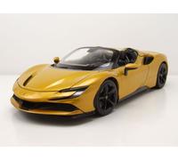 Ferrari SF90 Spider Oro Coche a Escala 1:18 Bburago