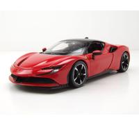 Ferrari SF90 Stradale Modelo Coche 1:24 Bburago Die-Cast Rojo Negro