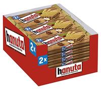 Ferrero - Hanuta Box Limited Edition 792 g (18 x 44 g) - Obleas rellenas de chocolate y avellanas desmenuzadas - Caja de 18 paquetes