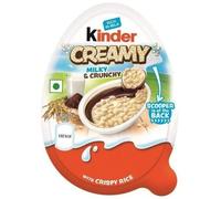 Ferrero Huevo Kinder Cremoso, Leche y Crujiente 19 g