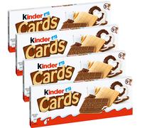 Ferrero Kinder Cards Especialidades De Wafle Con Kakao 128g Paquete De 4