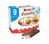 Ferrero Kinder Country - Cereales Tostados en Crema de Leche Cubiertos en Chocolate de Leche