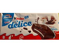 Ferrero Niños Delice en paquete de ahorro de 10 unidades de 39 g para tartas pequeñas y aperitivos de pausa