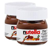 Ferrero Nutella - Juego de 2 tarros pequeños de 25 g, para untar, crema de nugatos, chocolate