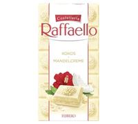 6 x Ferrero Raffaello Crema di Mandorle e Cocco Chocolate blanco relleno con crema de almendras y coco 90 g barritas