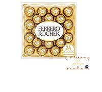 Ferrero Rocher - Caja de regalo de chocolate (24 piezas, 300 g, con pegatina de agradecimiento, regalo para cumpleaños, Navidad, día de San Valentín y día de la madre