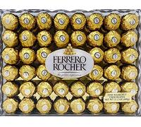 Ferrero Rocher, paquete de diamantes para Halloween, aspecto elegante, buen gusto, ideal para fiestas y ocasiones especiales, delicioso relleno cremoso de avellana - 1 paquete (48 unidades)