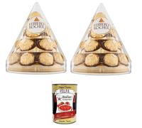 Ferrero Rocher Piramide, Confezione regalo da 17 pezzi Pyramide, caja de regalo con 17 unidades, 2 x 212 g + Polpa italiana gourmet 400 g
