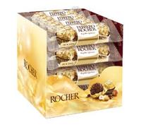Ferrero Rocher T3 - Pack de 16 Estuches (48 Bombones) | Chocolate Exclusivo con Avellanas Crujientes y Crema de Cacao | Regalo Ideal