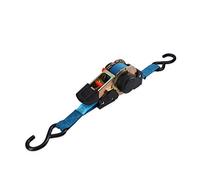 Ferrestock FSKCOS002 correa de amarre con trinquete, ganchos de acero reforzado y sistema de recogida automático