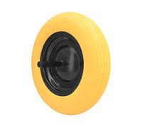 Ferrestock FSKROM001 Rueda maciza para carretilla de obra y jardinería profesional o doméstico impinchable con llanta metálica