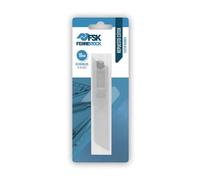Ferrestock FSKTWR018B blíster con dispensador de 10 cuchillas de recambio para cúter de 18mm, afilado de precisión para cortar de forma limpia y profesional cualquier material