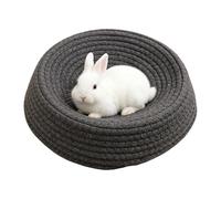 Ferret Bed - Woven Cotton Pet Nest, Round Small Animal Burrow, Breathable Circular Coiled Structure, Provides Warmth and Security for Natural Nesting, Sleeping Accessory for Hamster Cages and Guinea