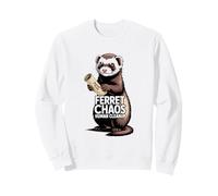 Ferret Caos Limpieza Humana Travesuras Plan Humor Sudadera
