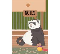 Ferret Lined Notebook - Ferret Lovers - The Pet Collection - Gift for Men Women Children - Cute Ferret Ruled Notebook Journal Diaries 6x9, 120 pages