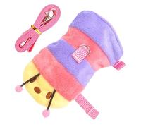 Ferret Traction, Bunny Chaqueta, Caterpillar Harness, Flannel Walking Gear, Adjustable Neck Chest, Lightweight Rope Length, Outdoor Travel Use, Pet Supplies for Squirrel Hedgehog Kitten