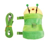 Ferret Traction Rope, Bunny Walking Vest, Small Pet Harness, Adjustable Caterpillar Design, Lightweight Outdoor Gear, For Camping Travel Kitten Puppy Squirrel Use,43.31 Inches
