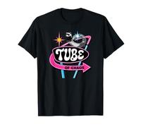 Ferret Tube of Chaos Retro Pet Owner Vintage Sign Design Camiseta