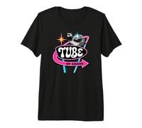 Ferret Tube of Chaos Retro Pet Owner Vintage Sign Design Camiseta Premium