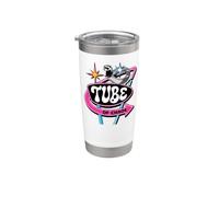 Ferret Tube of Chaos Retro Pet Owner Vintage Sign Design Vaso térmico de acero inoxidable de doble pared
