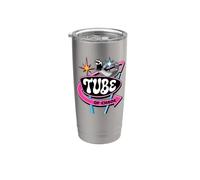 Ferret Tube of Chaos Retro Pet Owner Vintage Sign Design Vaso térmico de acero inoxidable de doble pared