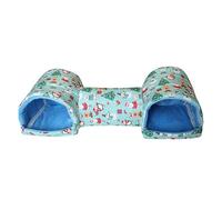 Ferret Tunnel - Halloween Pet Tube for Exploration, Activity with Cozy Sleeping Pad for Small Animals, Chinchillas, Hamsters, Hedgehogs, Squirrels, Ferrets, Enrichment Toy, 20.08x6.69x5.91in