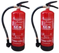 FERRETELIX® 2 UND Extintor 6 kg Polvo ABC Alta Eficacia 34A 233B + Soporte de Pared - Fabricado en 2026 - Seguridad Profesional contra Incendios (2)