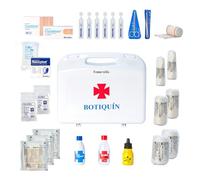 Ferretelix® Botiquín Maletín de Primeros Auxilios con Dotación - 31 x 27 x 8 cm - Doble Cierre de Seguridad - Compacto y Portátil