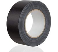 FERRETELIX® Cinta Americana Reforzada Negra 50 mm x 10 mts | Alta Resistencia para Reparar, Fijar, Agrupar, Sellar