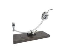 FERRETERIA LEPANTO Jamonero Profesional Giratorio y basculante, Soporte jamonero con Base de Madera de Haya Color Caoba Modelo Serrano (Sin Set de Corte)