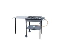 FERRETERIA LEPANTO Paellero de Gas con Plancha de Asado, Barbacoa y Kit (77x53x90CM)