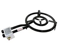 FERRETERIA LEPANTO Quemador paellero gas butano, quemador paellero esmaltado, hornillo paellas, exterior, jardín, camping, acampada (40)