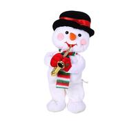 Ferretería Santa Clau Milu Muñeco de Nieve Navidad Peluche Árbol de Navidad Eléctrico Puede Cantar Baile Regalo Cosas Eléctricas Para La Cocina (C, Talla Única)