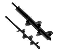 FERRGIA 2 Piezas Jardín Excavadora de Taladro,Broca Espiral de Jardín,Excavadora de Taladro de Jardín para Flor Plantar Bulbos De Cama Plántulas Flor Plantando árboles Arbustos(8x30cm & 4x22cm)