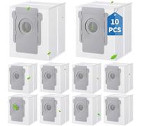 FERRGIA Pack de 10 Bolsas Repuesto Compatible para iRobot Roomba i7 i7+ S9 S9+ i3 i3+ i4 i4+ i6 i6+ i8 i8+ j7 j7+ E5 E6 E7 para Aspiradora de Base Limpia al Vacío,Bolsas de Succión Automátic