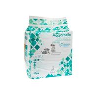 Ferribiella IGN02B - Alfombrillas higiénicas para perros Ultra Clorexidina (60 x 60 cm, 40 unidades), color blanco