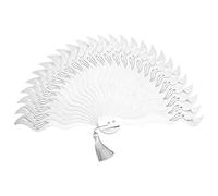 Ferricult Abanico plegable de metal de 12 pulgadas, ventilador de mano Kung Fu para artes marciales y fitness, abanicos de mano plegables de acero inoxidable, plata, Kung Fu tradicional, metal de