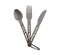 Ferrino 78287 POSATE ALU Set de Cubiertos Acampada y Senderismo, Adultos Unisex, Aluminium, Talla Única