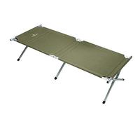 Ferrino ALUMINIMU Camping COT Colchoneta Montañismo, Alpinismo Y Trekking, Adultos Unisex, Verde, 189 x 60 x 40 cm