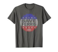 Ferris Bueller's Day Off Save Ferris American Button C1 Camiseta