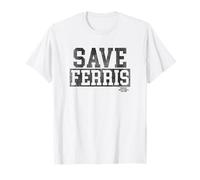 Ferris Bueller's Day Off Save Ferris Black Box Type Camiseta