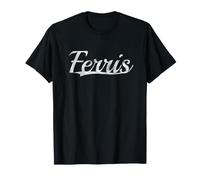 Ferris Vintage Inspired Throwback Style Varsity Classic Camiseta
