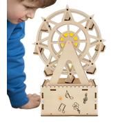 Ferris Wheel Music, Rotating Ferris Wheel, Wooden Music Box, Birthday, Birthday for Adults, Teen Boy Craft with Fun, Craft Kits Assembly for Adult Teen