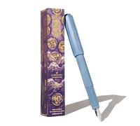 Ferris Wheel Press, pluma estilográfica Carousel, cuerpo de mezcla de acrílico, tapa de clic con sello de aire, Tides of Midas, azul cielo, punta mediana