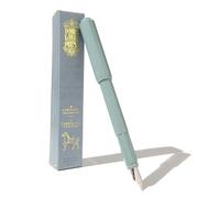 Ferris Wheel Press, pluma estilográfica de carrusel, cuerpo de mezcla de acrílico, tapa de clic con sello de aire, vidrio marino, verde, punta fina