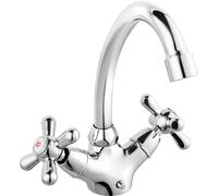 Ferro Retro grifo para lavabo de pie cromo XR2