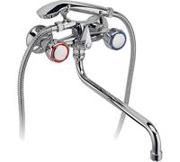 Ferro Standard grifo de bañera y ducha a pared cromo BST11A